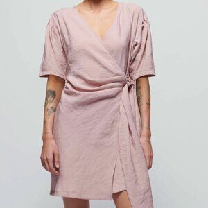 NATION LTD Womens Meredith Tie Front Dress in Violet Ice Size XS